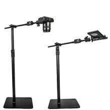 Load image into Gallery viewer, YUNTENG VCT-838 Heavy Duty Crane Stand for Phone Tablet Camera 155cm with wireless remote control for Phone
