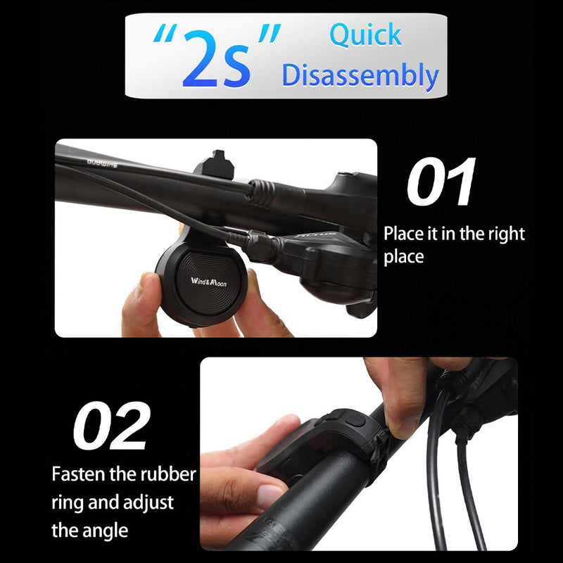 Rechargeble Bike Horn with Alarm, Anti-Theft Electric Bicycle Bell, 80~130db Adjustable Volume Loud Bicycle Ring Bell for Bike Handle bars