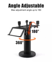 Load image into Gallery viewer, Universal Aluminum Metal POS Terminal Stand Swivel Credit Card Machine Stand Terminal POS Display Stand
