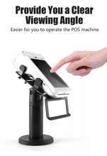 Load image into Gallery viewer, Universal Aluminum Metal POS Terminal Stand Swivel Credit Card Machine Stand Terminal POS Display Stand
