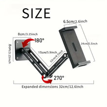 Load image into Gallery viewer, 4-12.9 Inch Aluminum Alloy Rotating Cantilever Wall Mount For Phones And Tablets
