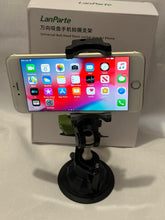 Load image into Gallery viewer, LAN PARTE Heavy Duty Universal Car Large Aluminum Suction Cup Phone 360° Holder Flexible Bracket (Width 9cm)
