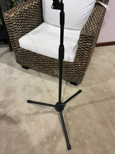 Load image into Gallery viewer, Universal Tripod Floor Stand with 360° Flexible Scissor Boom Arm Extendable to Height 180cm for Phone or Tablet
