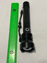 Load image into Gallery viewer, LED Rechargeable XPH70 6000 Lumens Ultra-Bright Zoomable Waterproof Powerful 3-Modes Tactical Flash Torch Light with 2 x 18650 Battery
