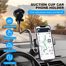 Load image into Gallery viewer, MAILUZHE Adjustable Windshield Suction Cup Phone Mount for Universal Truck Bus Dashboard 40cm Length
