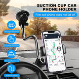 MAILUZHE Adjustable Windshield Suction Cup Phone Mount for Universal Truck Bus Dashboard 40cm Length