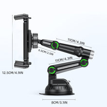 Load image into Gallery viewer, 360° Multi Joints Flexible Long Arm Silicon Strong Suction Cup (80mm) One Touch Phone Mount Support Phone &amp; Tablet Size from 12.0cm to 24.6cm
