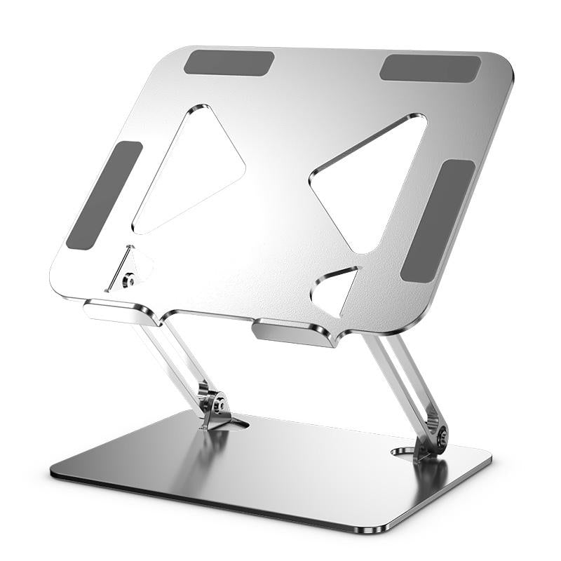 Adjustable Laptop Stand, Portable and Adjustable Handy Laptop Riser Ergonomic Computer Notebook Stand for MacBook Air Pro, Dell XPS, HP (12-17.3'') Sliver