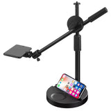 Desktop Phone Mount Selfie Ring Light 26CM With Stand Articulating Arm Camera Mount Heavy Base