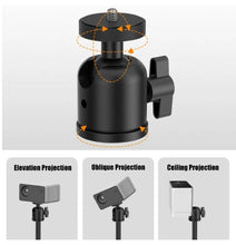 Load image into Gallery viewer, Projector Stand with 1/4 Ball Head Adjustable Height 30cm-45cm Desktop Projector Heavy Base
