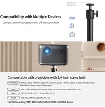 Load image into Gallery viewer, Projector Stand with 1/4 Ball Head Adjustable Height 30cm-45cm Desktop Projector Heavy Base
