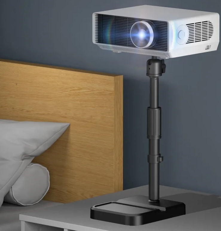 Projector Stand with 1/4 Ball Head Adjustable Height 30cm-45cm Desktop Projector Heavy Base