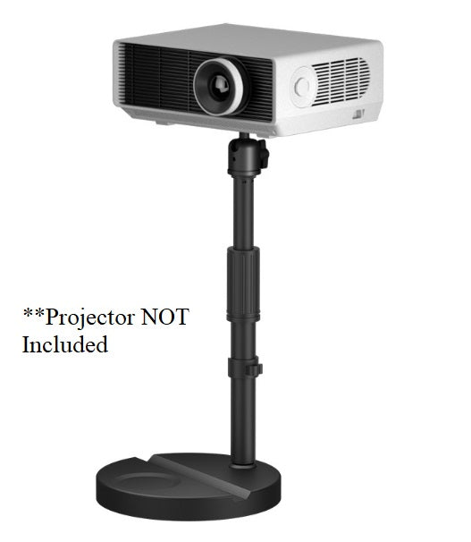 Projector Stand with 1/4 Ball Head Flexible Angle Adjustment Height Adjustable from 30cm-45cm Desktop Projector Heavy Base