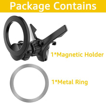 Load image into Gallery viewer, Universal Car Air Vent with Anti-Fall Clip Fully Compatible for Vent Magnetic Magsafe with Metal Ring
