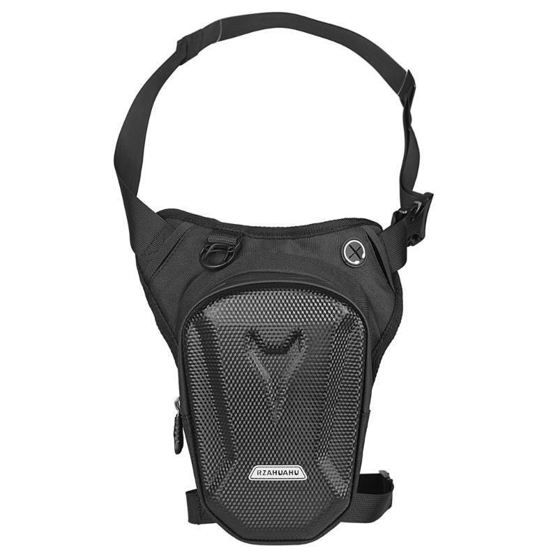 RZAHUAHU Motorcycle Leg Side Bag Waterproof Hard Shell Motorbike Bicycle Phone Waist Pack (YA-461)