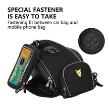 Load image into Gallery viewer, RZAHUAHU Motorcycle Tank Bag Toolkit Storage Fuel Tank Bag Quick Release Handbag (YA-539)
