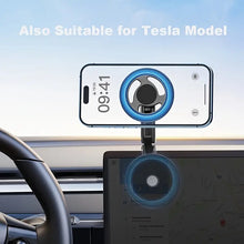 Load image into Gallery viewer, 360° Rotatable Aluminum Magsafe Magnetic Phone Holder, 360° Rotate Car Dashboard Strong Magnet Grip (Diameter 6Cm Base)
