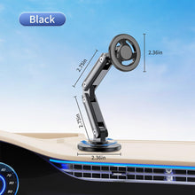 Load image into Gallery viewer, 360° Rotatable Aluminum Magsafe Magnetic Phone Holder, 360° Rotate Car Dashboard Strong Magnet Grip (Diameter 6Cm Base)
