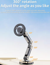 Load image into Gallery viewer, 360° Rotatable Aluminum Magsafe Magnetic Phone Holder, 360° Rotate Car Dashboard Strong Magnet Grip (Diameter 6Cm Base)
