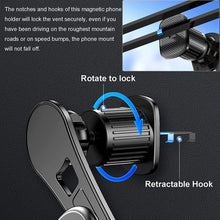 Load image into Gallery viewer, Magnetic Magsafe Car Vent Mount 360°Rotation Phone Holder for iPhone 14 13 12 Series, with MagSafe Ring for Others Cell Phones as Samsung Galaxy and So on
