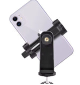 Yunteng 5528 Horizontal and Vertical Swivel Photo Cell Phone Clip Tripod Head Adapter Cell Phone Clip