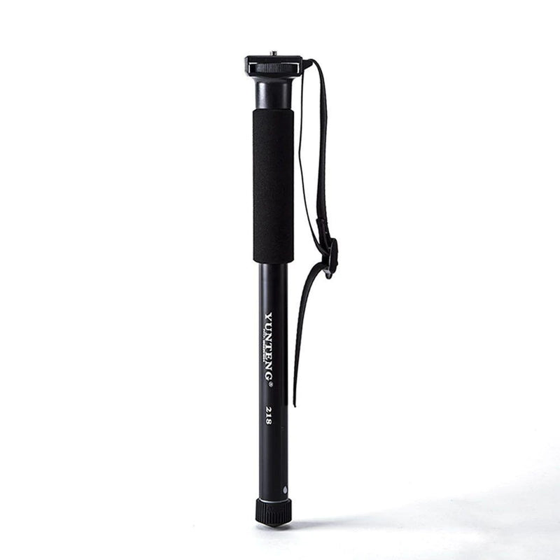 YUNTENG YT-218 Portable Photography Monopod Alum Alloy 1/4" Screw Mount 37-152cm Adjustable Height Max. Load 1.5kg