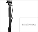 YUNTENG VCT-288RM SLR Camera Monopod Camera Support Foot Hydraulic Head Professional Photography Stand, Height: 1.48m