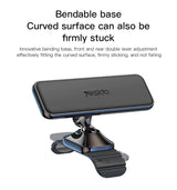 YESIDO C150 Magnet Car Phone Holder Strong Magnetic 360° Rotation 3M Sticker Bendable 6 Strong Magnets