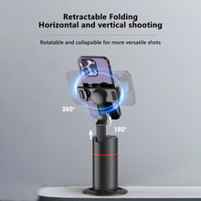 Load image into Gallery viewer, 360° Rotatable Gimbal Fast Face &amp; Object Tracking, Auto Face Tracking Tripod, Remote Control Camera, Portable All-in-one Cameraman Robot Mount for Phone Video Vlog Live Streaming with Upgraded Auto Tracking Phone Holder (P02)
