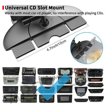 Load image into Gallery viewer, 360° Car CD Slot Phone &amp; Tablet Mount Clamp Range 12cm-24.6cm Rotatable 2.2cm Thick of Jaw to hold Phone Tablet with Case
