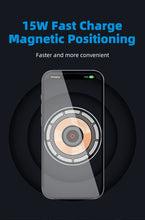 Load image into Gallery viewer, 15W Magnetic Magsafe Wirless Car Charger Holder for Car Air Vent with Anti Fall Hook Clip
