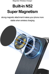 Magsafe Magnetic Fast Wireless Charger pad, iPhone Charging Station, 3 in 1 Charger Stand for Phone Watch and Earphone