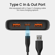 Load image into Gallery viewer, iQuick POWER SQUARE 0 Digital Display Power Bank 10000mAh 22.5W LED Display (1*USB Type-C/2*Type-A) - Black
