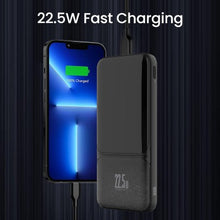 Load image into Gallery viewer, iQuick POWER SQUARE 0 Digital Display Power Bank 10000mAh 22.5W LED Display (1*USB Type-C/2*Type-A) - Black
