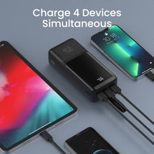Load image into Gallery viewer, iQuick POWER SQUARE 0 Digital Display Power Bank 30000mAh 22.5WLED Display (1*USB Type-C/2*Type-A) - Black
