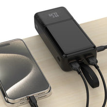 Load image into Gallery viewer, iQuick POWER SQUARE 0 Digital Display Power Bank 30000mAh 22.5WLED Display (1*USB Type-C/2*Type-A) - Black
