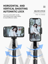 Load image into Gallery viewer, Handheld Gimbal 1-Axis Stabilizer for Smartphone Bluetooth Remote Control Selfie Stick Tripod Stand for iPhone Android Mobile (Q08)
