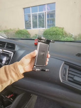 Load and play video in Gallery viewer, 360° Car CD Slot Phone &amp; Tablet Mount Clamp Range 12cm-24.6cm Rotatable 2.2cm Thick of Jaw to hold Phone Tablet with Case
