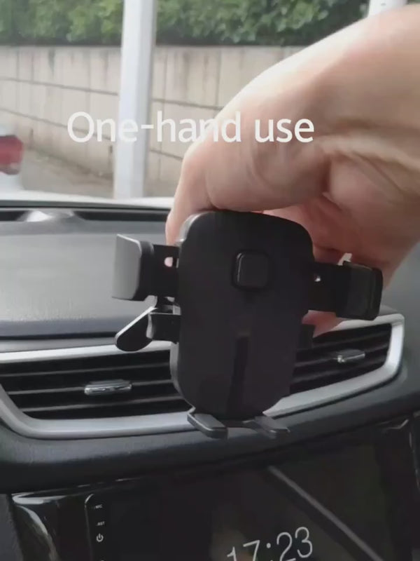 Universal 360° Car Air Vent Mount Clip Phone Holder J-Hook Anti Fall Design for Phone