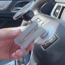 Load and play video in Gallery viewer, 360° Rotatable Aluminum Magsafe Magnetic Phone Holder, 360° Rotate Car Dashboard Strong Magnet Grip (Diameter 6Cm Base)

