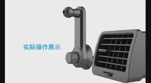 Load and play video in Gallery viewer, 360° Rotatable Car Air Ventilitaion Grid Phone Holder (Width: 90cm) with Long Hook Clamp Anti Fall
