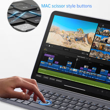 Load image into Gallery viewer, Bluetooth Wireless Smart Keyboard Folio Slim Case with Keyboard for iPad Air 11, Air 5/4 Pro 11

