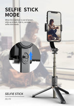 Load image into Gallery viewer, Handheld Gimbal 1-Axis Stabilizer for Smartphone Bluetooth Remote Control Selfie Stick Tripod Stand for iPhone Android Mobile (Q08)
