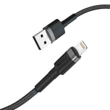 Load image into Gallery viewer, iQuick Braided Lightning to USB-A Fast Charging Cable 3.0M (Black)
