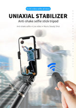 Load image into Gallery viewer, Handheld Gimbal 1-Axis Stabilizer for Smartphone Bluetooth Remote Control Selfie Stick Tripod Stand for iPhone Android Mobile (Q08)
