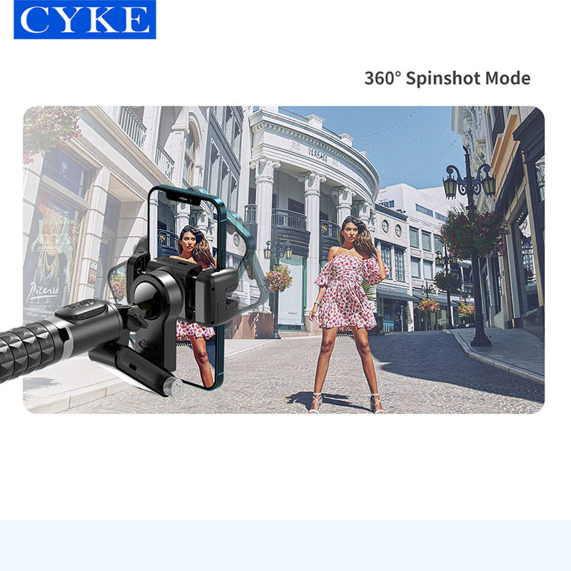 Auto Face Tracking 360° Gimbal Bluetooth Stabilizer Flexible Selfie Stick Tripod LED Fill Light - Q18