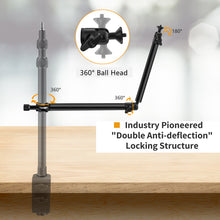 Load image into Gallery viewer, Flexible Arm Auxiliary Holding Arm, Detachable 2-Section Magic Arm for Camera Desk Mount, Lights
