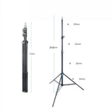 USB Power Protective LED Lamp 3 Color Modes 10 Dimmable Brightness with Height to 2.1M Tripod Stand