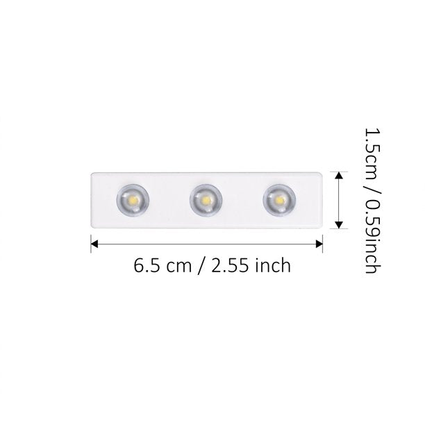 10 Strings 30 Beads Vanity Mirror Lights, Hollywood Style, Ultra Bright White, Dimmable Touch Control