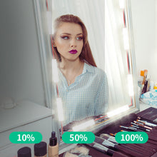 Load image into Gallery viewer, 10 Strings 30 Beads Vanity Mirror Lights, Hollywood Style, Ultra Bright White, Dimmable Touch Control
